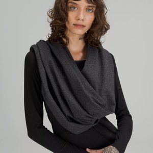 Lululemon Vinyasa Scarf Black Herringbone NWT